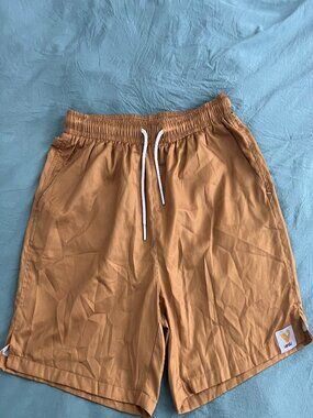 Vandy The Pink Men’s Shorts Large Mesh Orange Gold Lined Drawstring Streetwear